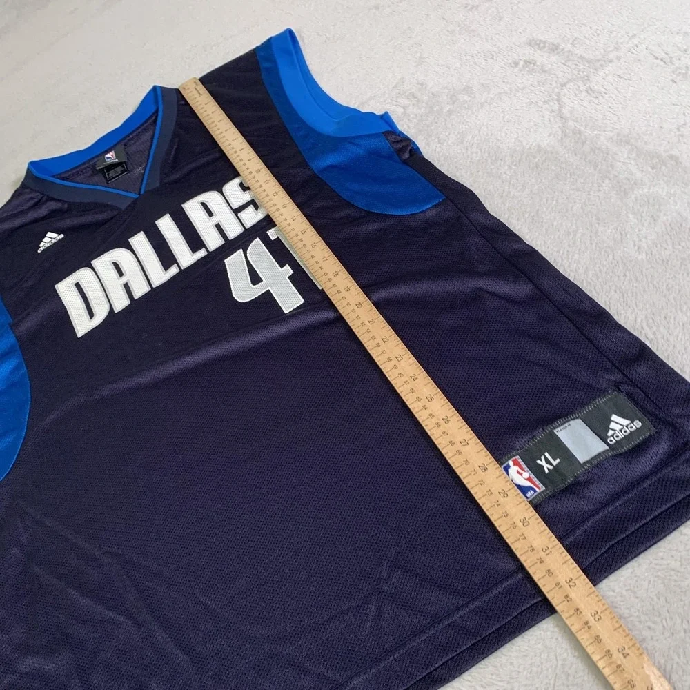 VTG Dallas Mavericks Jersey Mens XL Blue NBA Basketball Dirk Nowitzki #41 Adidas
